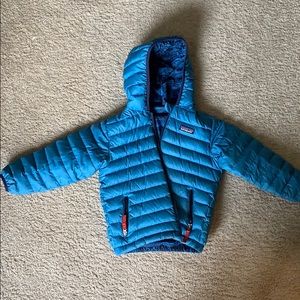 Patagonia reversible puffer with hood, toddler